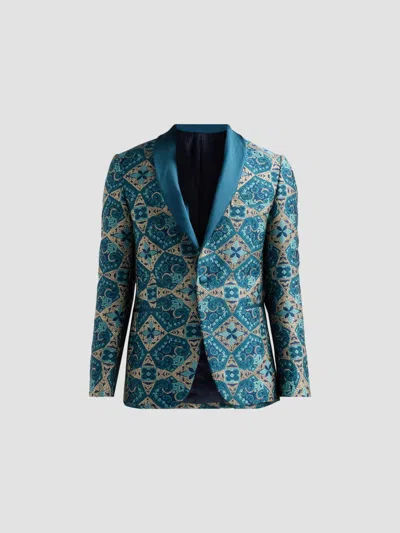 Pal Zileri Men's Abstract-embroidered Dinner Jacket In Multi