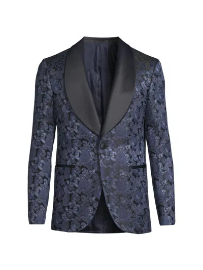 Pal Zileri Men's Novel Smoking Jacket In Blue