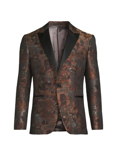 Pal Zileri Men's Novel Smoking Jacket In Brown
