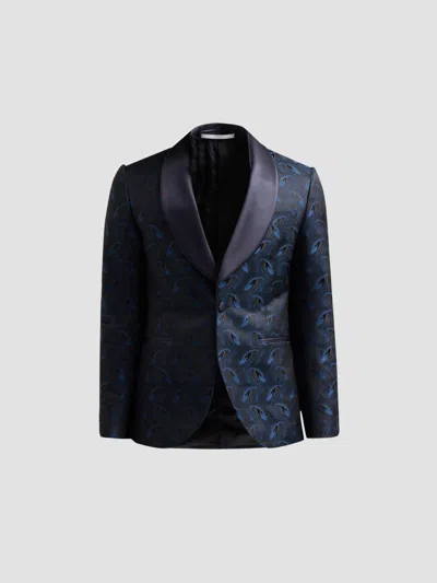 Pal Zileri Men's Peacock-effect Silk-blend Dinner Jacket In Multi