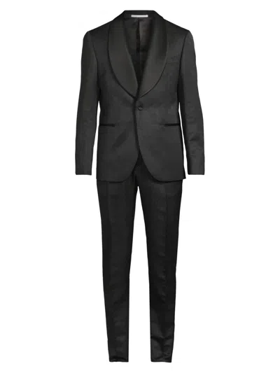 Pal Zileri Men's Shawl Lapel Tailored Wool Tuxedo In Black