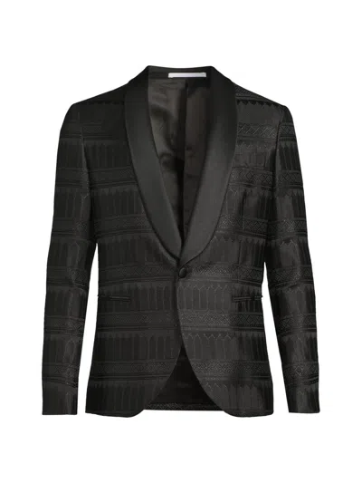 Pal Zileri Men's Silk-blend Single-breasted Dinner Jacket In Black