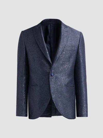 Pal Zileri Men's Sparkle Donegal-effect Dinner Jacket In Blue