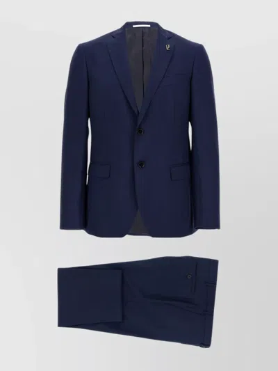 Pal Zileri Wool Single-breasted Suit In Blue