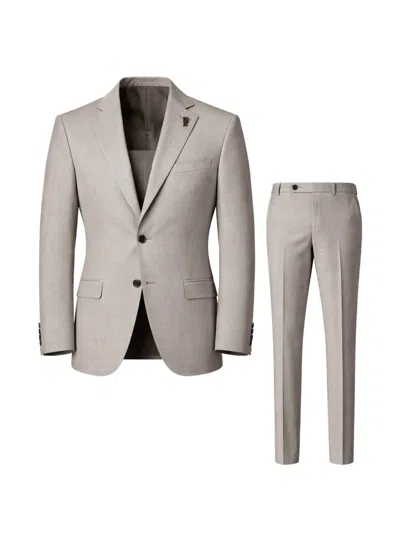 Pal Zileri Notched-lapel Single-breasted Suit In Gray