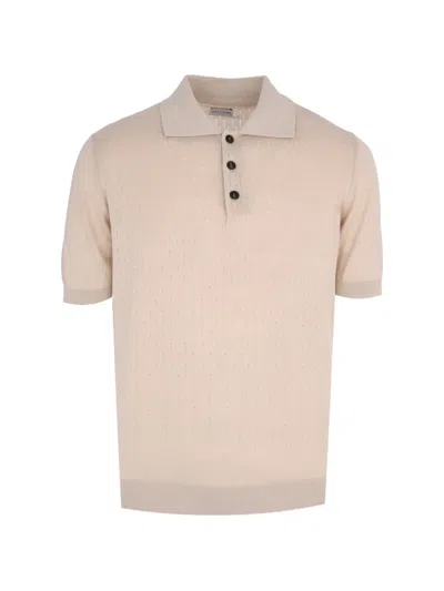 Pal Zileri Open-knit Cotton Polo Shirt In Multi