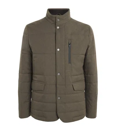 Pal Zileri Padded Jacket In Brown