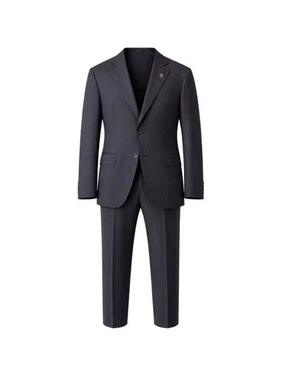 Pal Zileri Pinstripe-pattern Suit In Blue