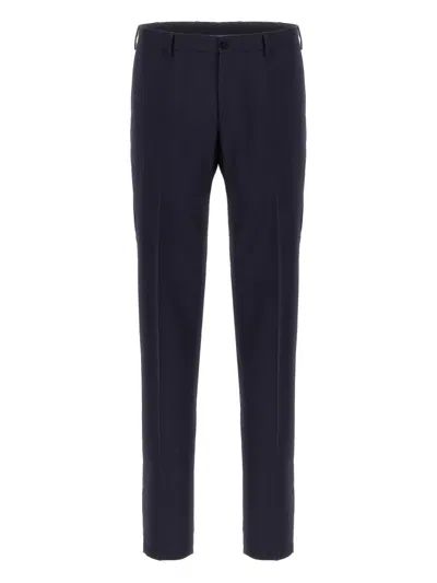 Pal Zileri Pleated Zip-fly Trousers In Blue