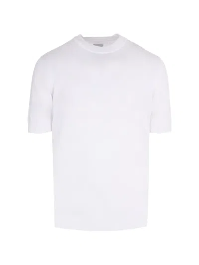 Pal Zileri Pointelle-knit T-shirt In White