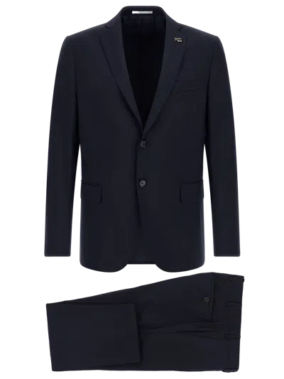 Pal Zileri Pure Wool Pant Suit In Blue