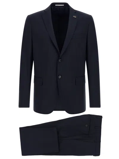 Pal Zileri Pure Wool Suit In Navy