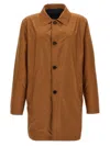 Pal Zileri Reversible Car Coat Front Pockets Long Sleeves In Multicolor