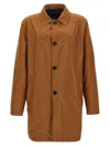 Pal Zileri Reversible Car Coat Front Pockets Long Sleeves In Multicolor