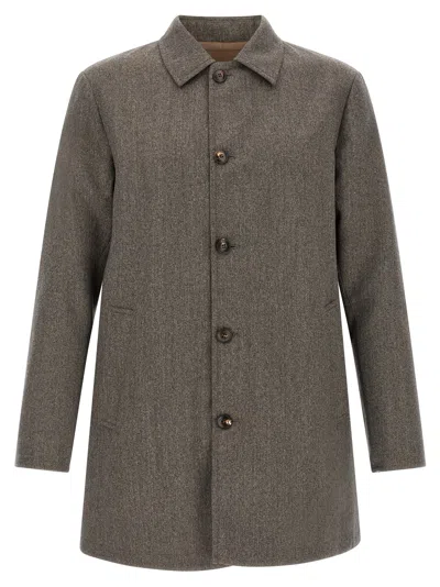 Pal Zileri Reversible Waterproof In Brown