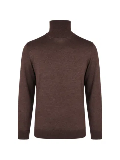 Pal Zileri Ribbed-trim Roll-neck Sweater In Multi