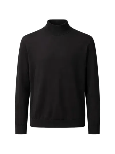 Pal Zileri Roll-neck Wool Sweater In Black
