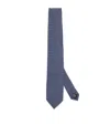 Pal Zileri Silk Geometric Tie In Blue