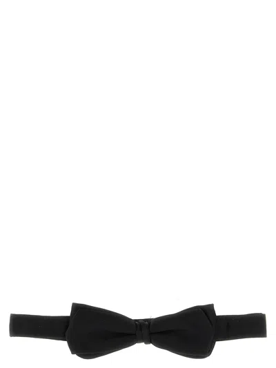Pal Zileri Silk Satin Bow Tie In Black