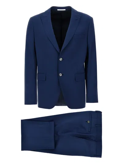 Pal Zileri Single-breasted Tailored Suit In Blue