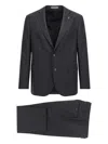 Pal Zileri Single-breasted Wool Suit In Blue