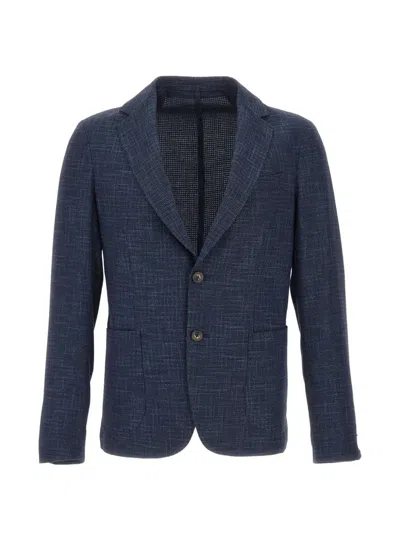 Pal Zileri Single-breasted Blazer In Blue