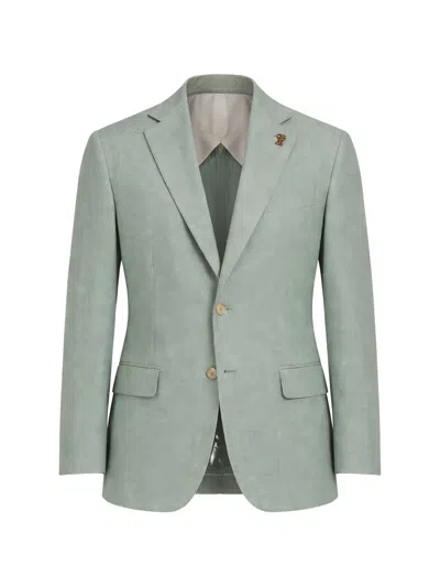 Pal Zileri Single-breasted Blazer In Green
