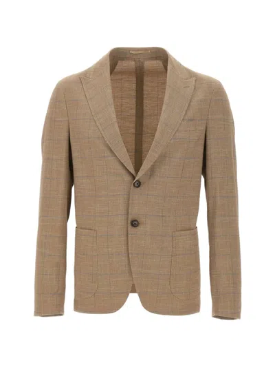 Pal Zileri Single-breasted Blazer In Neutral