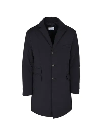 Pal Zileri Single-breasted Notched-lapel Coat In Black