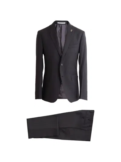 Pal Zileri Single-breasted Two-piece Suit In Blue