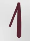 Pal Zileri Slim Textured Silk Tie With Keeper Loop In Burgundy
