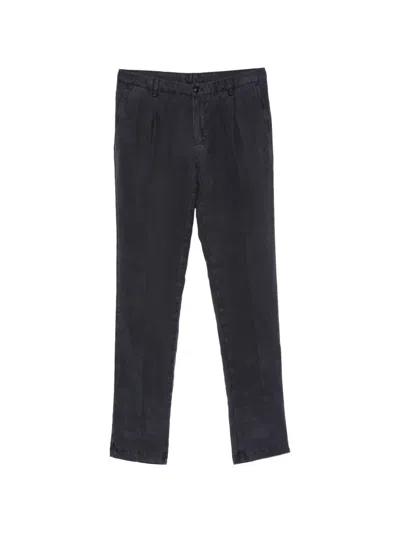 Pal Zileri Straight-leg Pleated Trousers In Blue