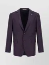Pal Zileri Tailored Blazer With Notch Lapel And Pockets In Purple