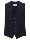 Pal Zileri Tailored Vest With V-neckline And Adjustable Back Strap