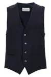 Pal Zileri Tailored Vest With V-neckline And Adjustable Back Strap