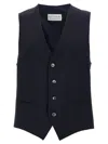 Pal Zileri Tailored Vest With V-neckline And Adjustable Back Strap