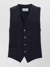 Pal Zileri Tailored Vest With V-neckline And Adjustable Back Strap