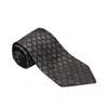 Pal Zileri Taupe Pattern Silk Tie In Gray