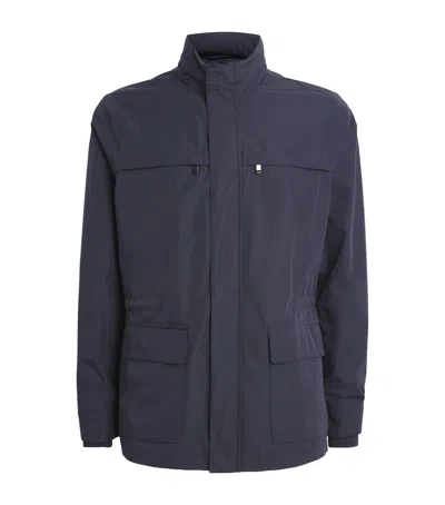Pal Zileri Technical Field Jacket In Navy