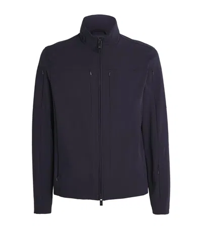 Pal Zileri Technical Field Jacket In Blue