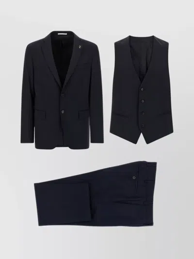 Pal Zileri Three Piece Lord Suit Set In Blue