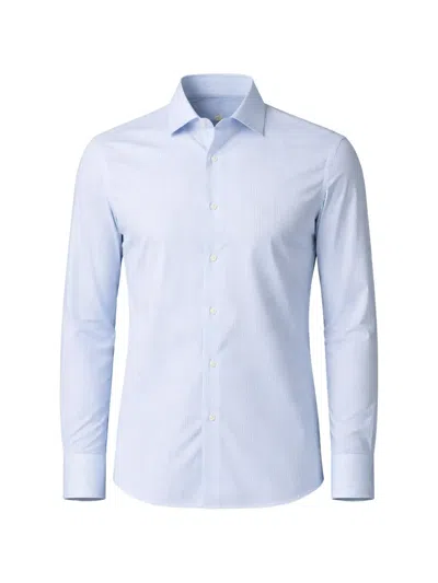 Pal Zileri Vertical-stripe Shirt In Blue