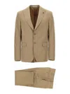 Pal Zileri Duca Suits Beige In Brown