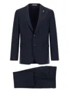 Pal Zileri Tailored Single-breasted Dress Featuring Pockets In Blue