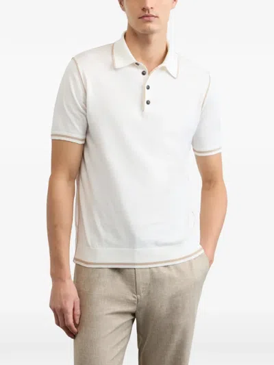 Pal Zileri White Polo Shirt