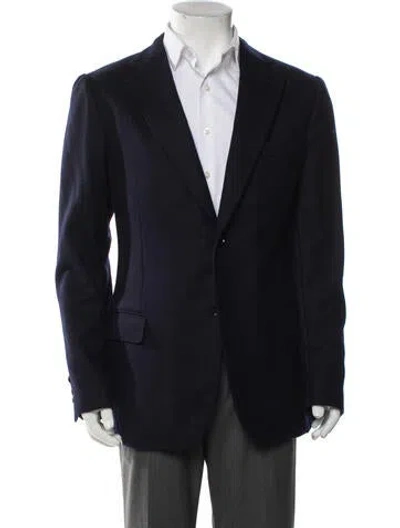 Pre-owned Pal Zileri Wool Blazer In Blue