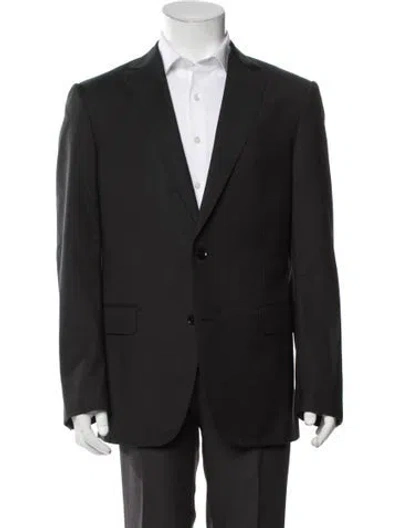 Pre-owned Pal Zileri Wool Blazer In Gray