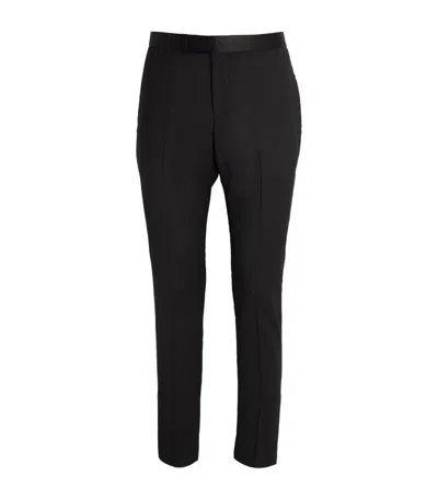 Pal Zileri Wool Cerimonia Tailored Trousers In Black