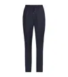 Pal Zileri Wool Drawstring Trousers In Blue