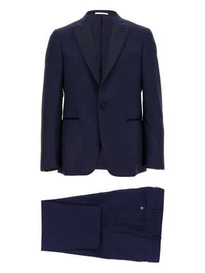 Pal Zileri Wool Single-breasted Suit In Blue